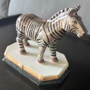Rare 2002 Raymond Waites Empire Zebra Figure Certified International Collection